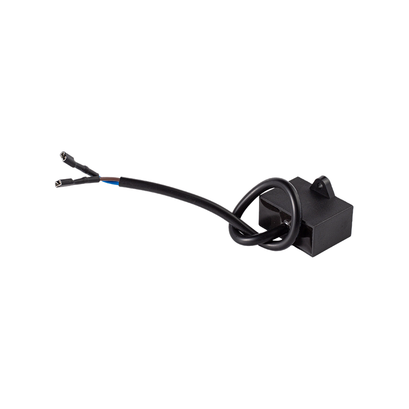 Condensateur CBB61 pour ventilateur (boîtier carré en plastique)