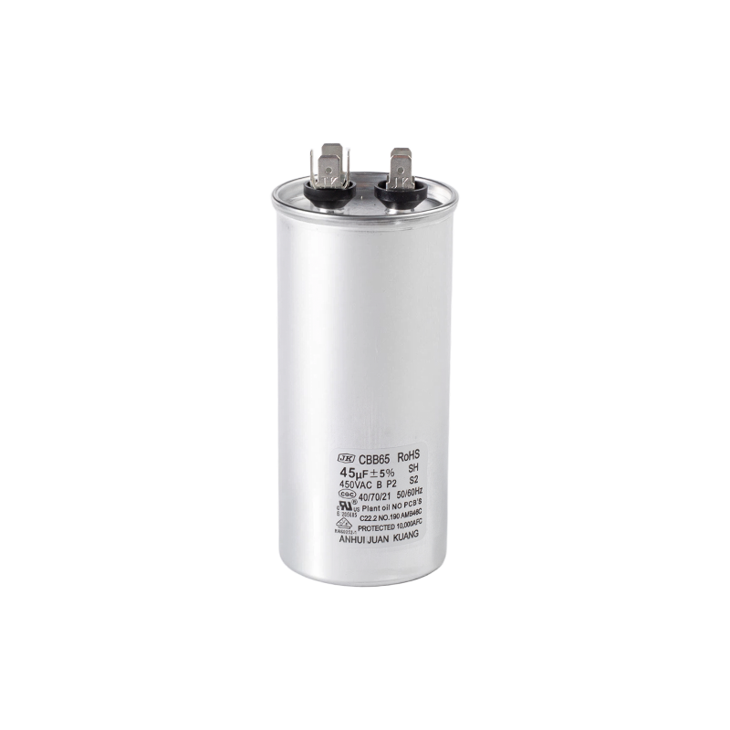 Condensateur CBB65 pour climatisation (boîtier cylindrique en aluminium)