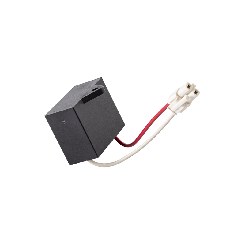 Condensateur CBB61 pour ventilateur (boîtier carré en plastique)