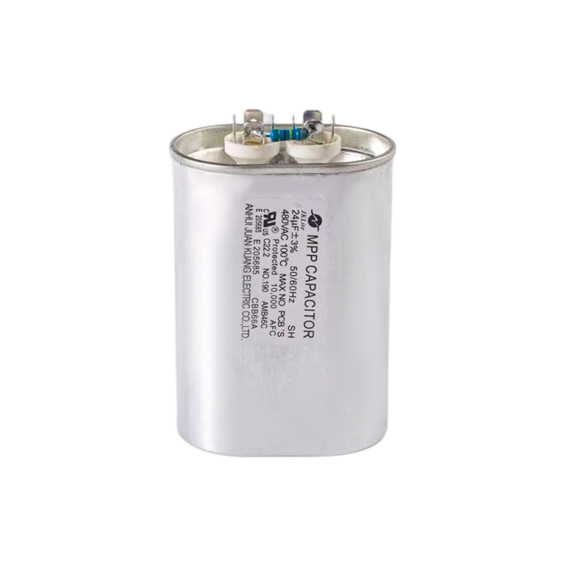 Condensateur CBB66A 100℃ pour ampoules aux halogénures métalliques (boîtier ovale en aluminium)