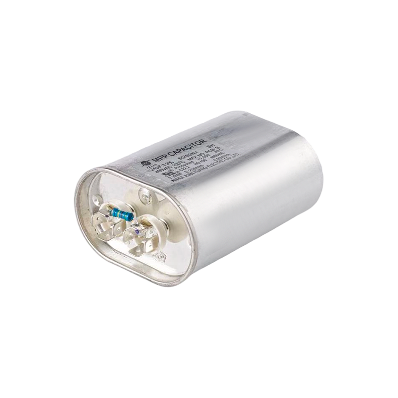 Condensateur CBB66A 100℃ pour ampoules aux halogénures métalliques (boîtier ovale en aluminium)