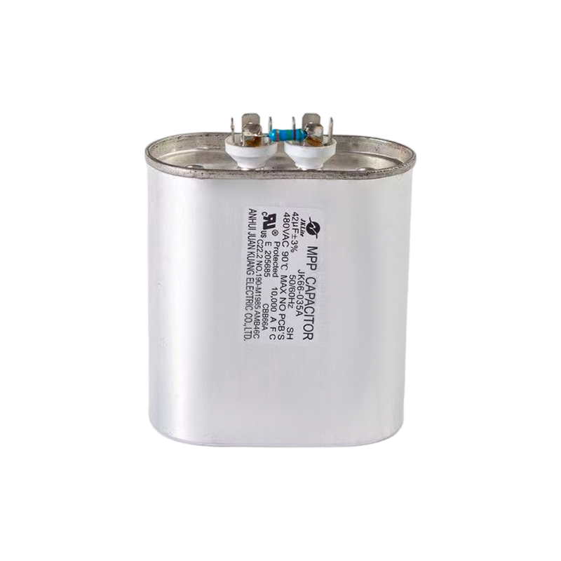 Condensateur CBB66A 100℃ pour ampoules aux halogénures métalliques (boîtier ovale en aluminium)